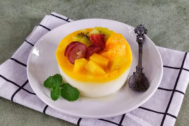 puding susu buah