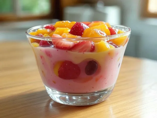 puding susu buah