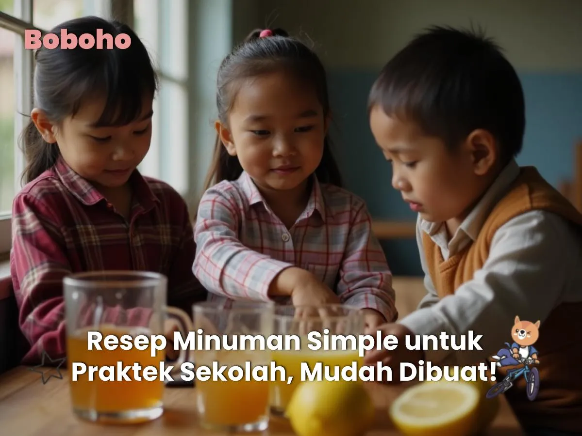 minuman simple untuk praktek sekolah