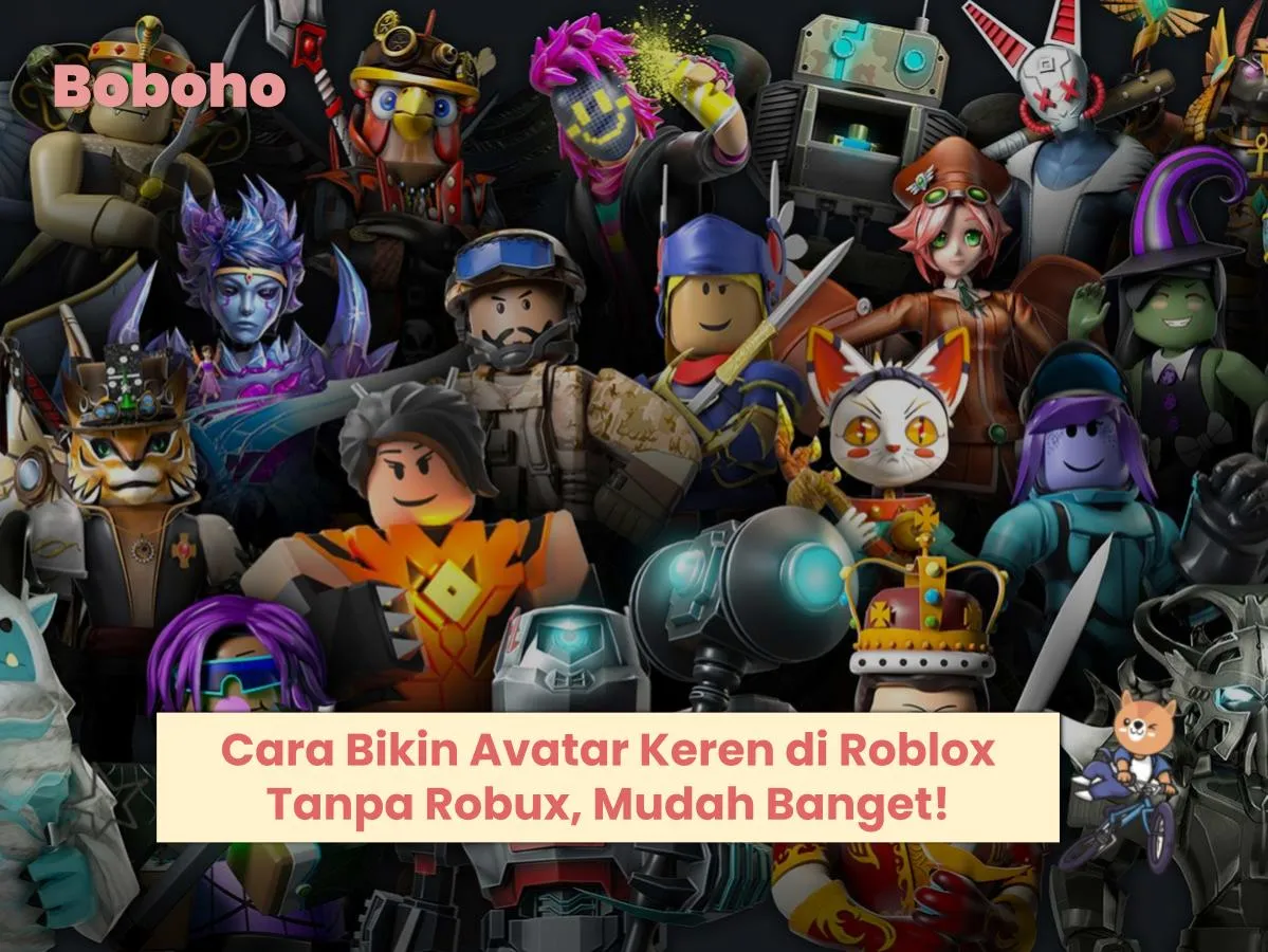 cara bikin avatar keren di roblox tanpa robux