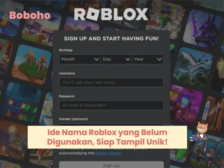 nama roblox yang belum digunakan