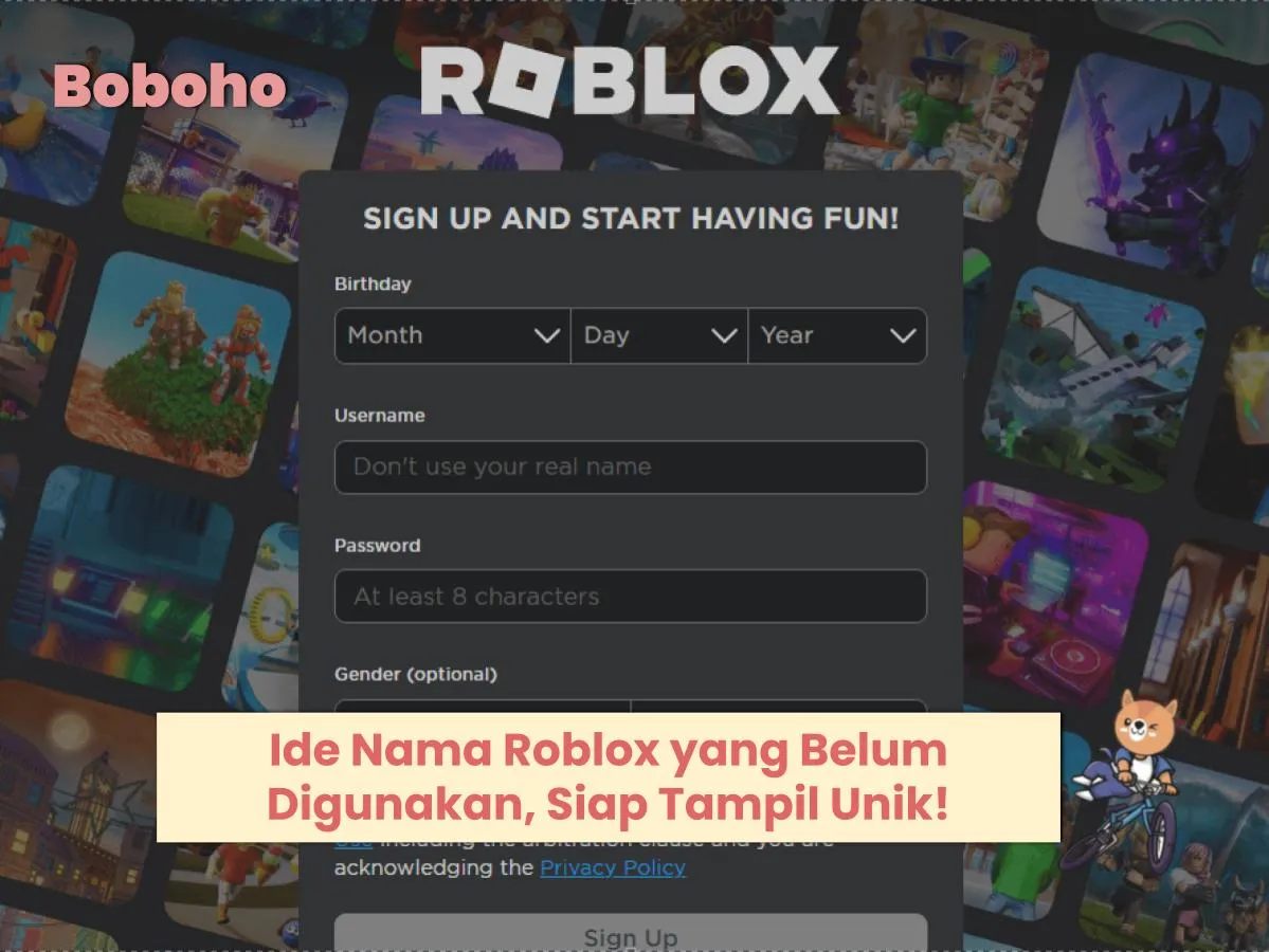nama roblox yang belum digunakan